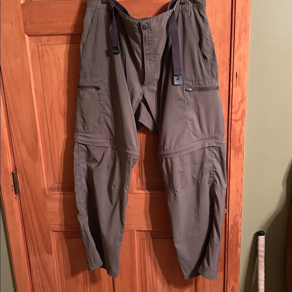 Men’s Taupe Hiking zip-off pants